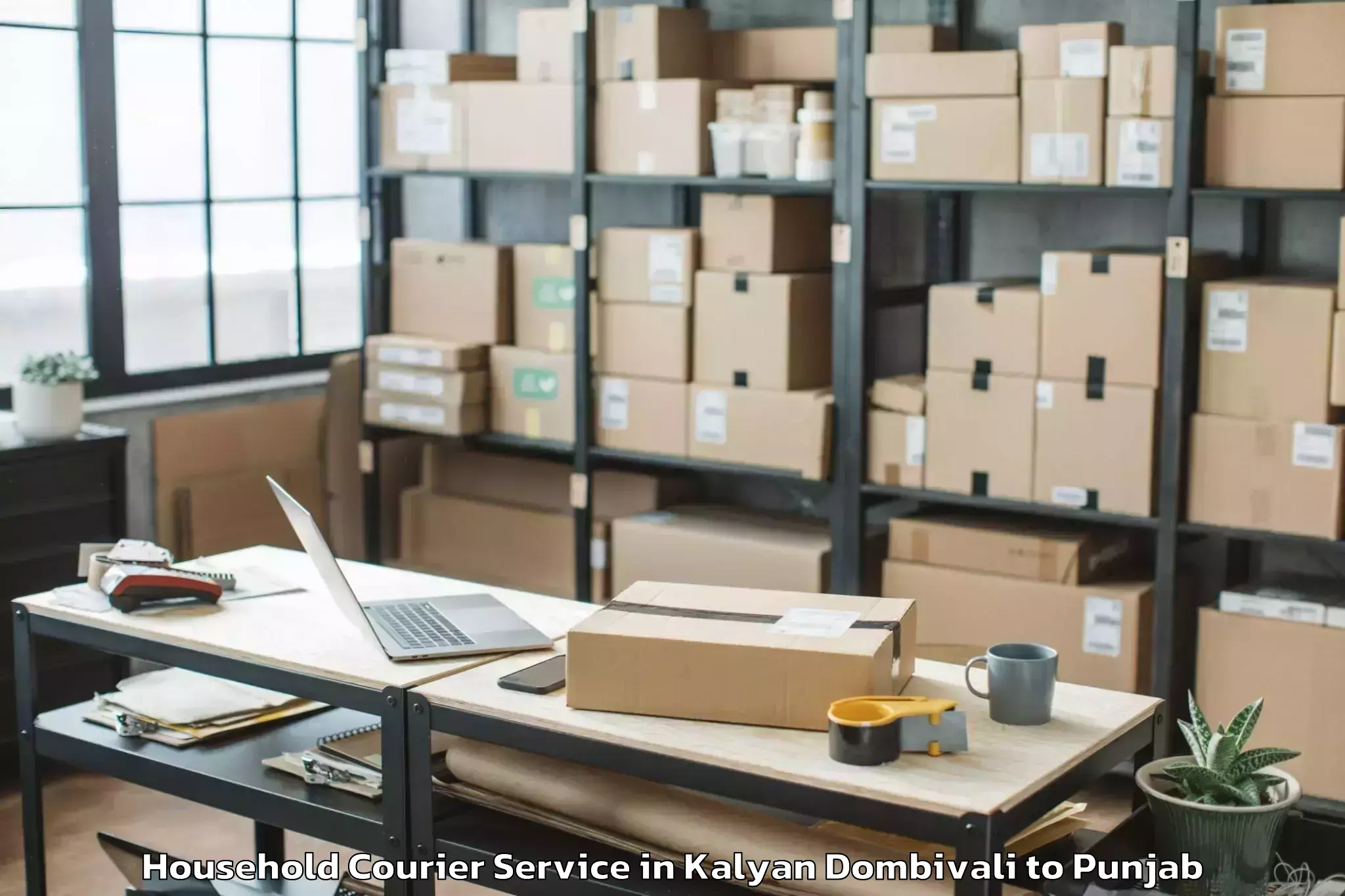 Easy Kalyan Dombivali to Garhdiwala Household Courier Booking